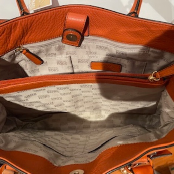 Michael Kors Hamilton Large Leather Satchel - RARE FIND - Picture 10 of 11